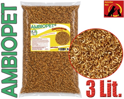 Getrocknete bachflohkrebse - l,